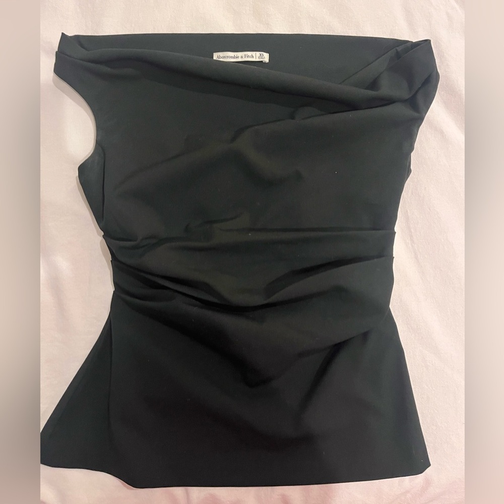 Abercrombie & Fitch Off Shoulder Black Top
